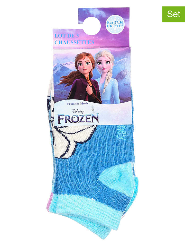 FROZEN Skarpety (3 pary) "Kraina Lodu" ze wzorem rozmiar: 31-34