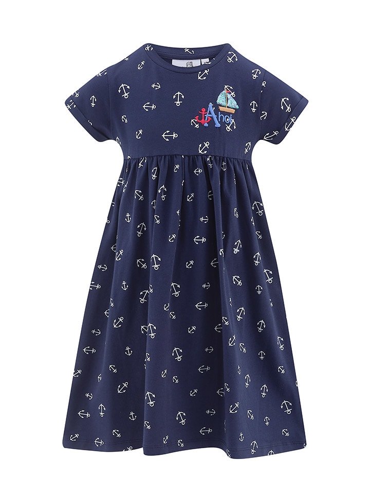 happy girls by Eisend Sukienka w kolorze granatowym rozmiar: 116