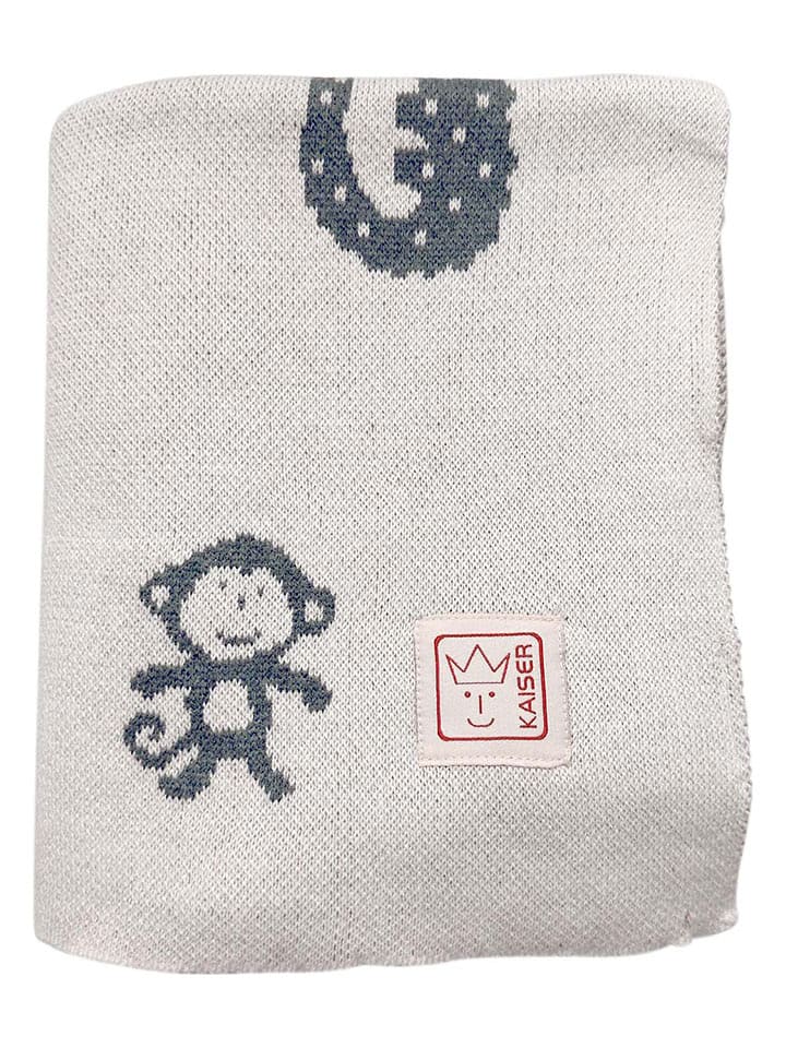 Kaiser Naturfellprodukte Kocyk niemowlęcy "Animal Organic" w kolorze kremowym - 100 x 80 cm rozmiar: onesize