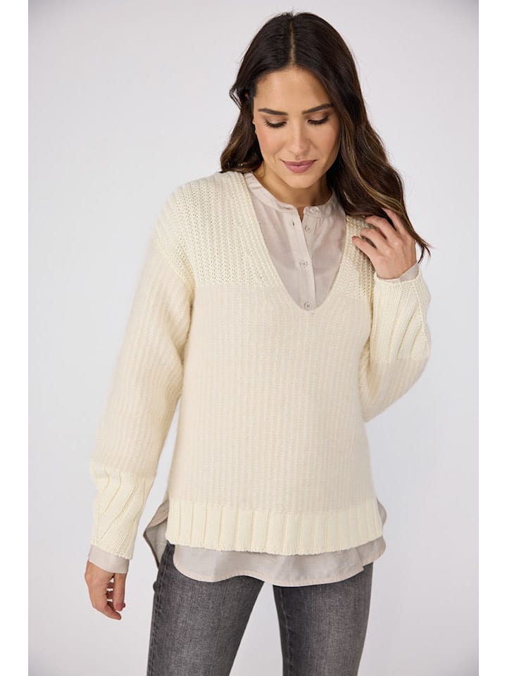 LIEBLINGSSTÜCK Sweter "Taline" w kolorze kremowym rozmiar: 34