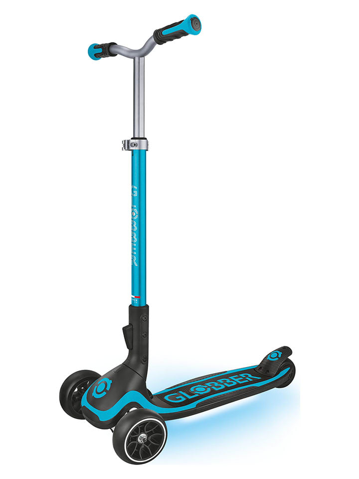 GLOBBER Hulajnoga "Ultimum Lights" w kolorze niebieskim ze świecącymi kołami - 5+ rozmiar: onesize
