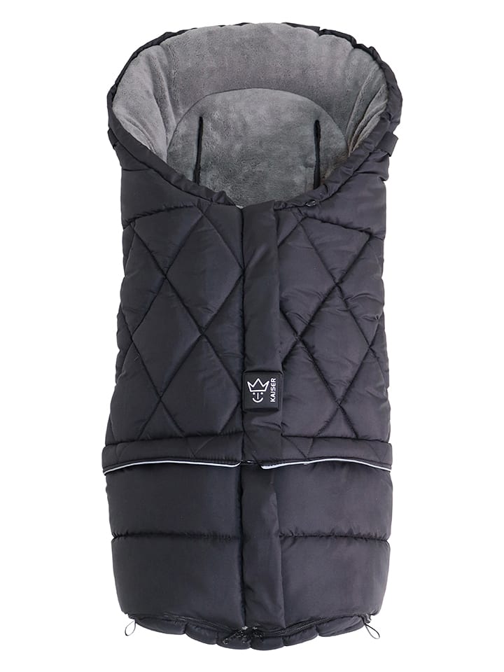 Kaiser Naturfellprodukte Śpiworek termiczny "Moony 2in1" w kolorze czarnym rozmiar: onesize