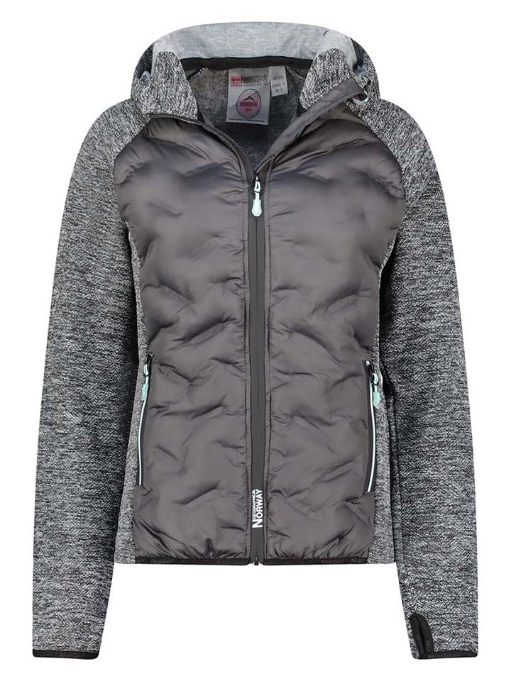 Geographical Norway Kurtka polarowa "Tagada" w kolorze czarno-szarym rozmiar: XXL