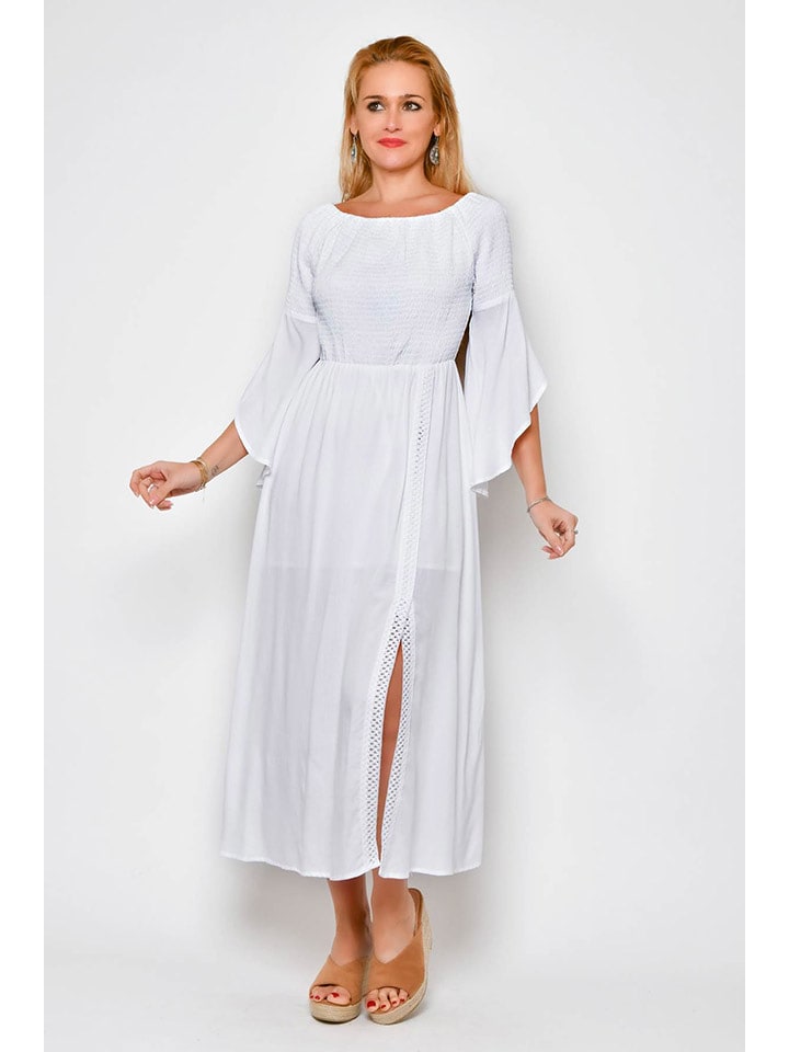 Tarifa Sukienka w kolorze białym rozmiar: L