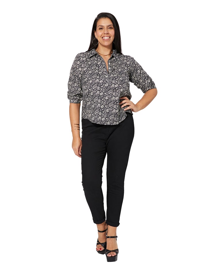 Aller Simplement Bluzka w kolorze biało-czarnym rozmiar: 42/44