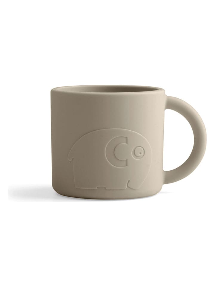 Sebra Silikonowy kubek "Mums" w kolorze beżowym - 4 m+ rozmiar: onesize