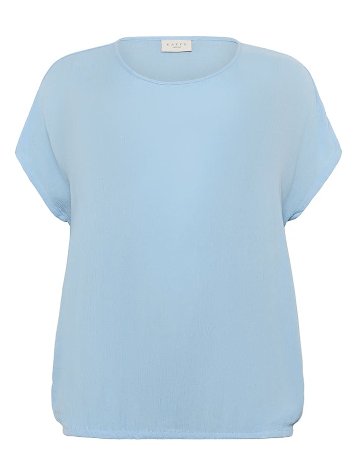 KAFFE curve Bluzka w kolorze błękitnym rozmiar: 46