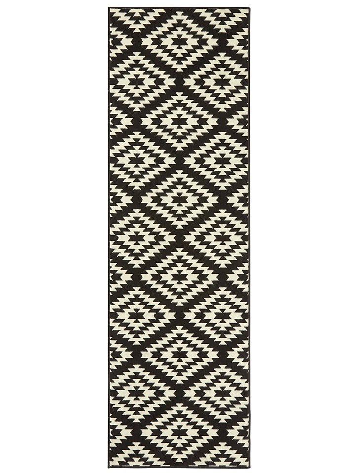 Hanse Home Chodnik "Nordic" w kolorze czarnym rozmiar: 80x300 cm