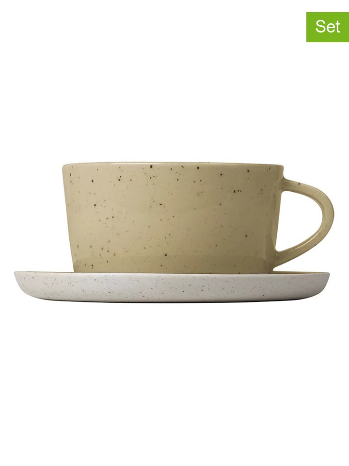 Blomus Filiżanki (2 szt.) "Savannah" w kolorze beżowym - 250 ml rozmiar: onesize