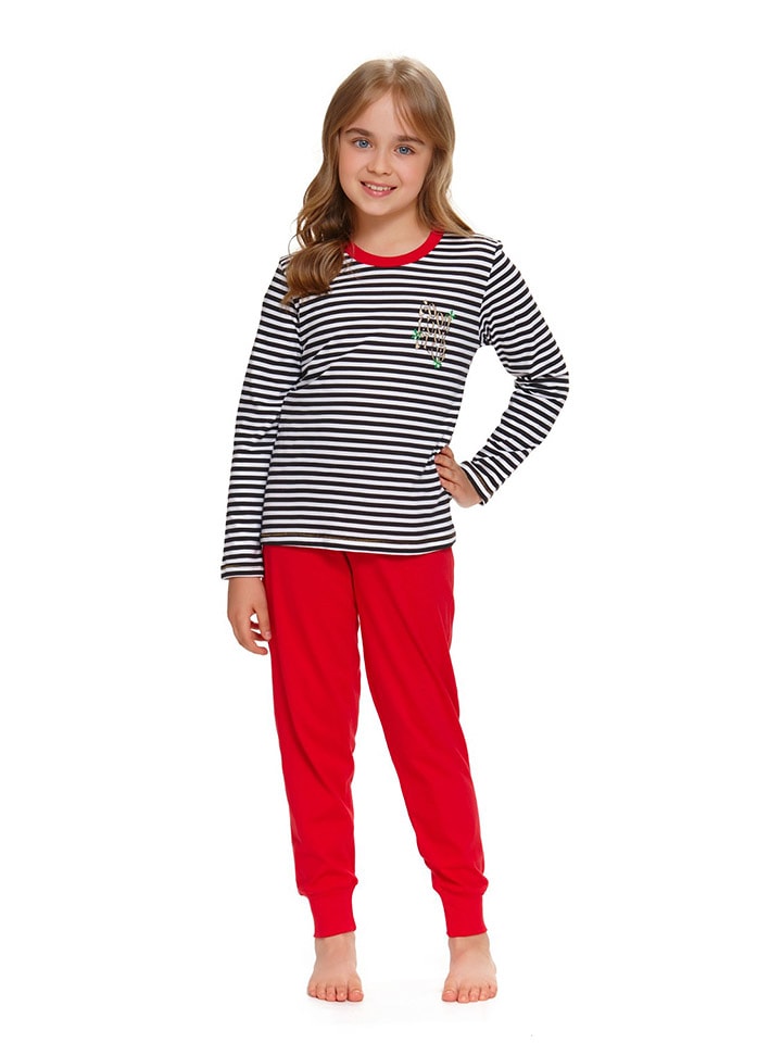 Doctor Nap Piżama w kolorze czarno-czerwonym rozmiar: 122/128