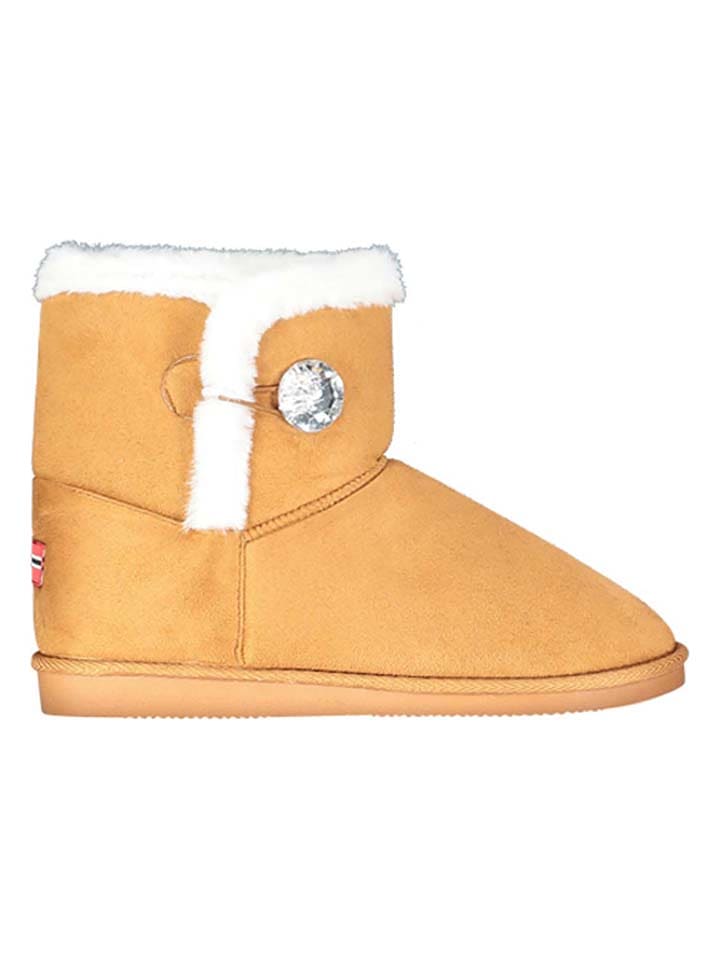 Geographical Norway Botki zimowe "Ogossip" w kolorze jasnobrązowym rozmiar: 40