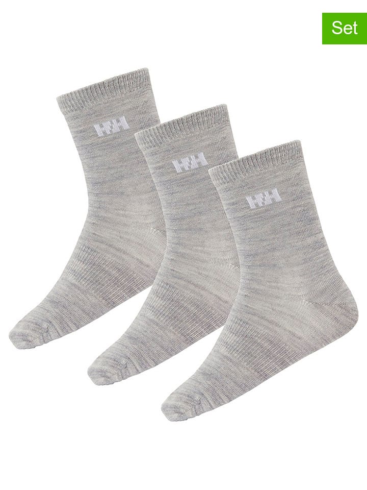 Helly Hansen Skarpety (3 pary) w kolorze szarym rozmiar: 32-35