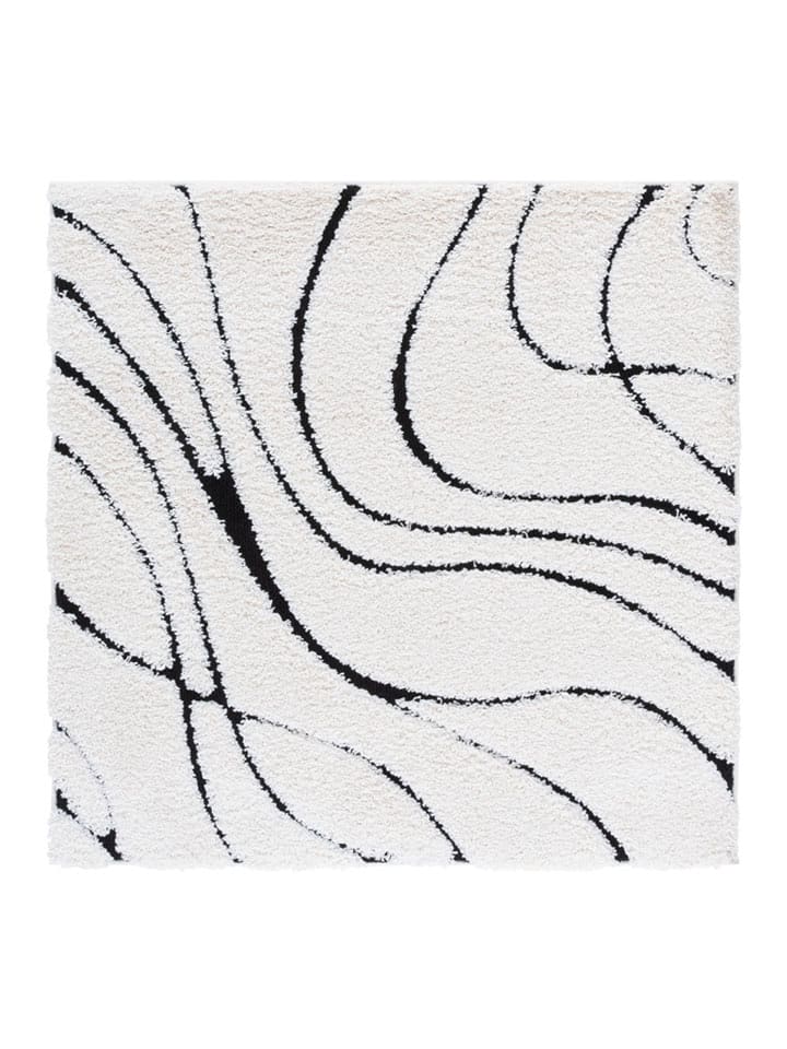 Safavieh Dywan "Shag" w kolorze czarno-białym rozmiar: 122x122 cm