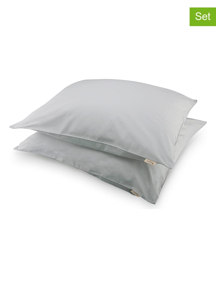 Walra Poszewki (2 szt.) w kolorze szarym na poduszkę rozmiar: 80x80 cm