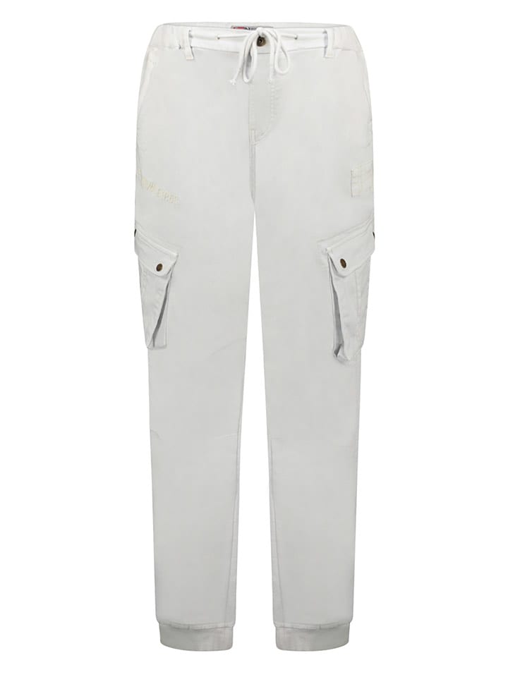 Geographical Norway Bojówki "Palombo" w kolorze białym rozmiar: XXL