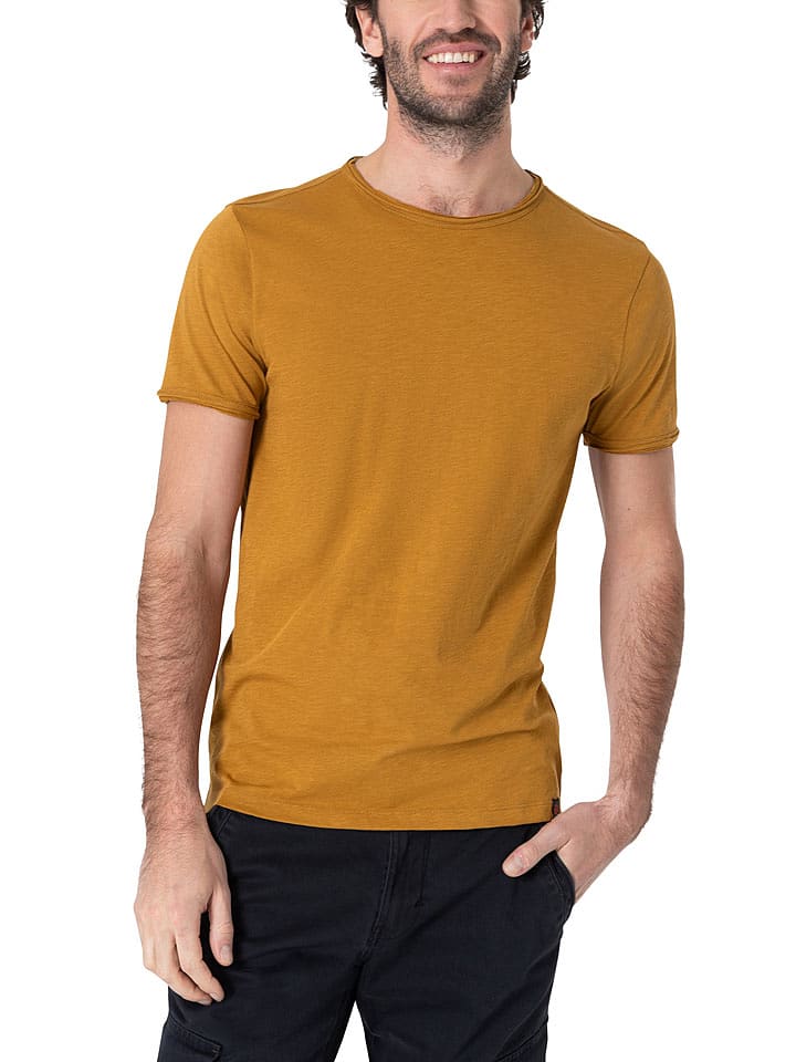 Timezone Koszulka w kolorze musztardowym rozmiar: XL