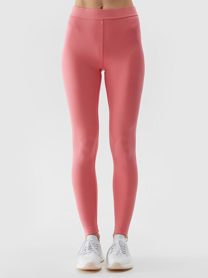 4F Legginsy sportowe w kolorze różowym rozmiar: L