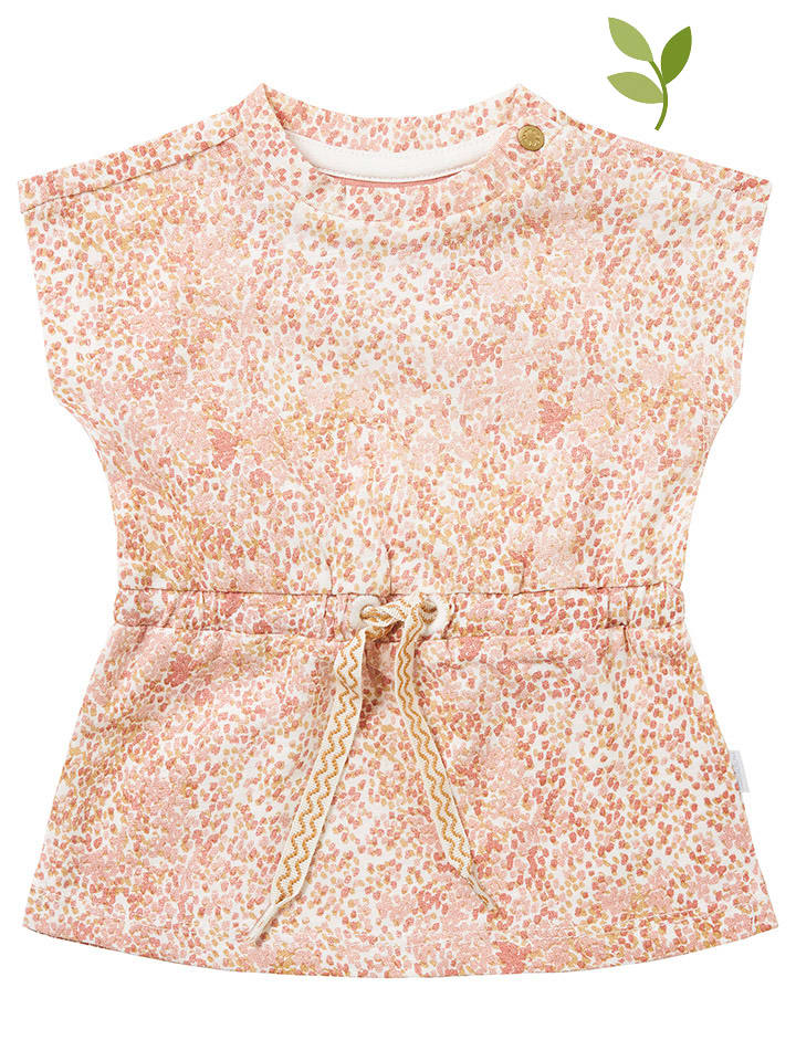 Noppies Sukienka "Nicholls" w kolorze jasnoróżowo-beżowo-białym rozmiar: 92