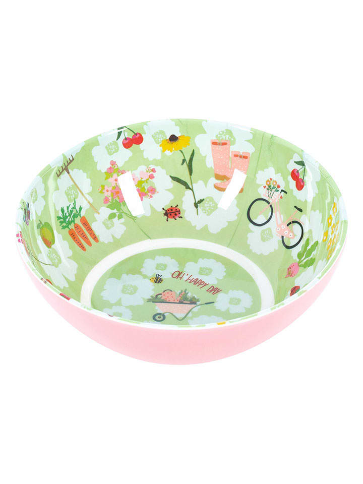 Overbeck and Friends Miska "Oh Happy Day" w kolorze zielonym - Ø 15,5 cm rozmiar: onesize