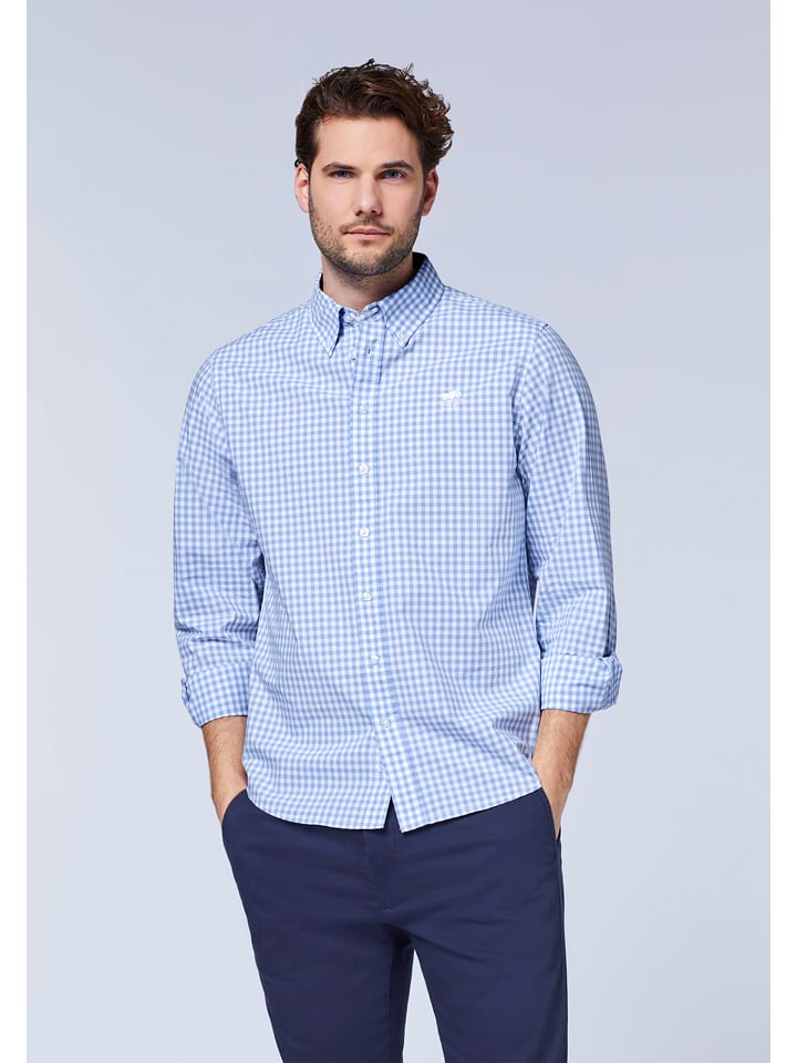 Polo Sylt Koszula - Regular fit - w kolorze błękitno-białym rozmiar: M