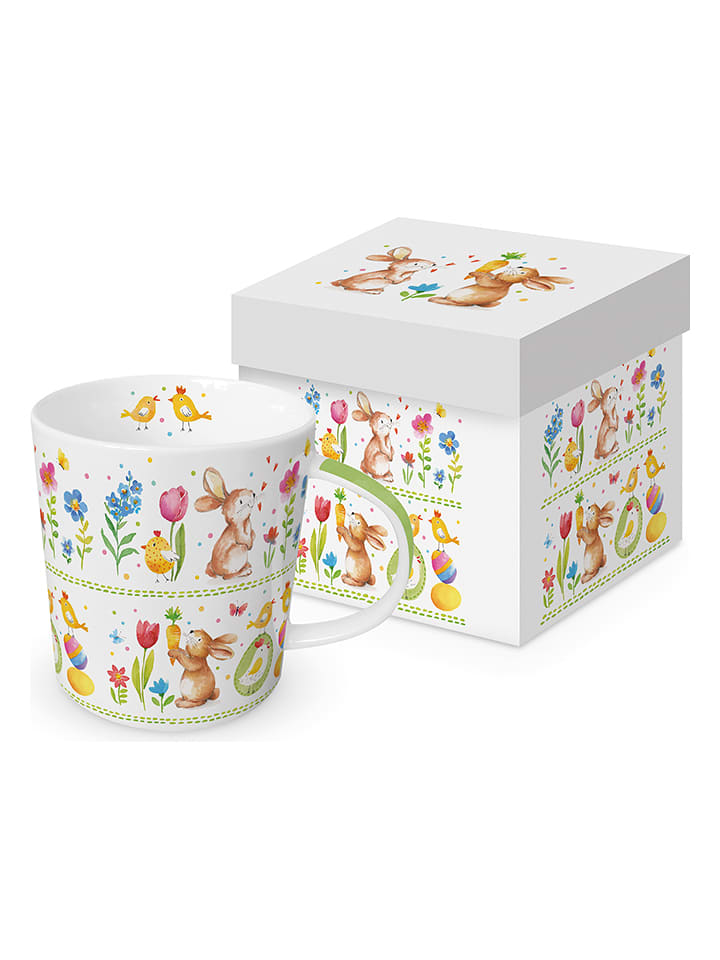 ppd Kubek jumbo "Rabbits at work" ze wzorem - 350 ml rozmiar: onesize