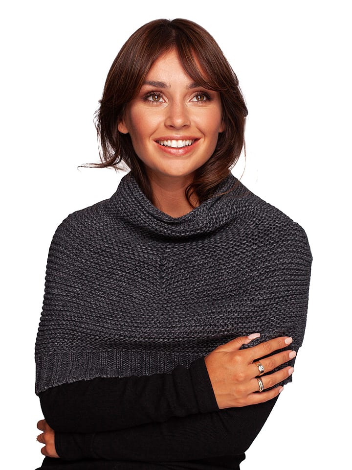 Be Wear Szal-koło w kolorze grafitowym - 43 x 39 cm rozmiar: onesize