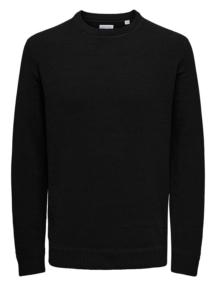 ONLY & SONS Sweter w kolorze czarnym rozmiar: XL