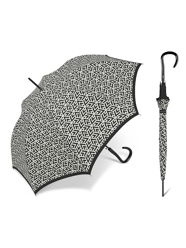 happy rain Parasol w kolorze kremowo-czarnym - Ø 100 cm rozmiar: onesize