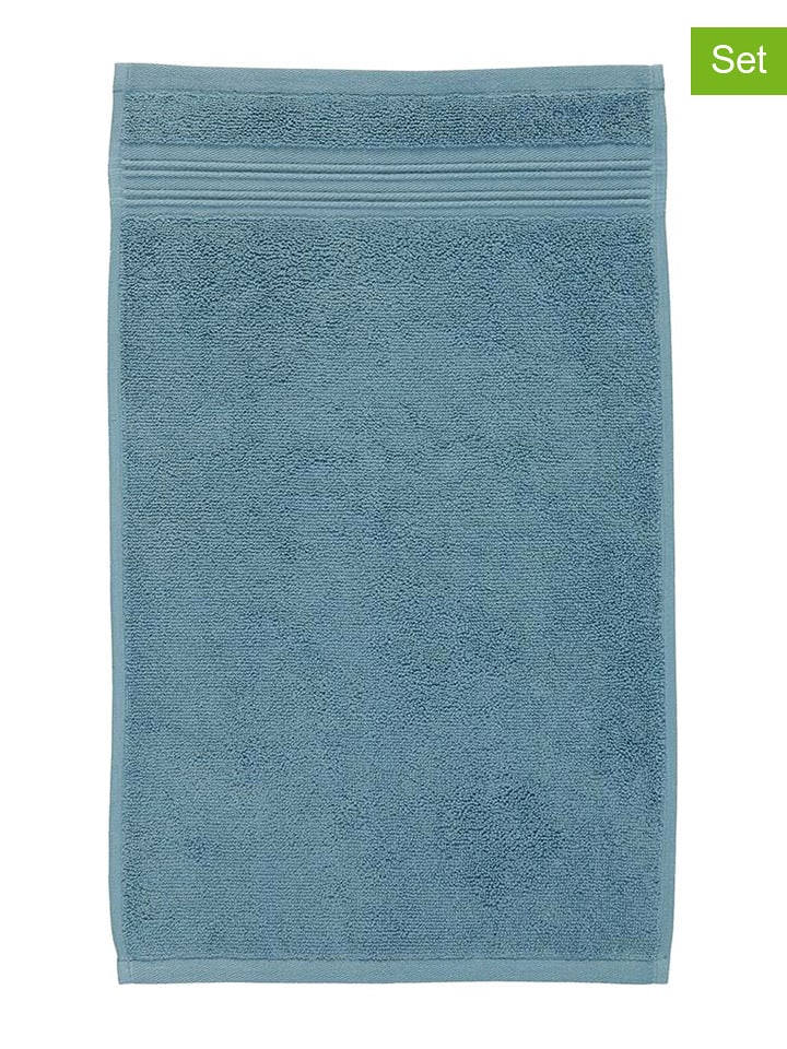 Beddinghouse Ręczniki (2 szt.) "Sheer" w kolorze niebieskim dla gości rozmiar: 30x50 cm
