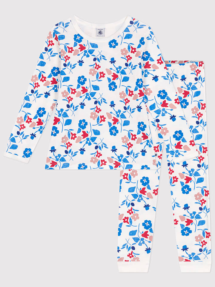 PETIT BATEAU Piżama w kolorze białym rozmiar: 104