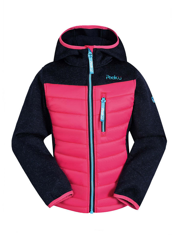 Peek U Kurtka hybrydowa "Apple" w kolorze różowo-niebieskim rozmiar: 116