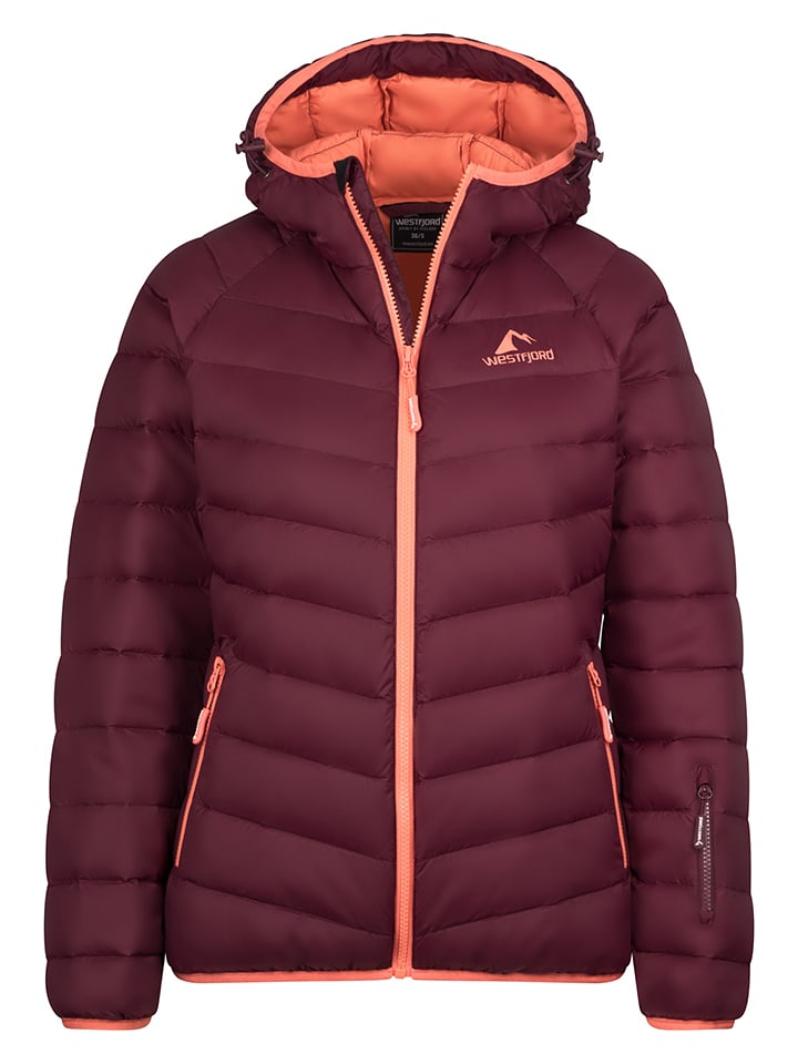 Westfjord Kurtka puchowa "Snaefell" w kolorze bordowym rozmiar: L
