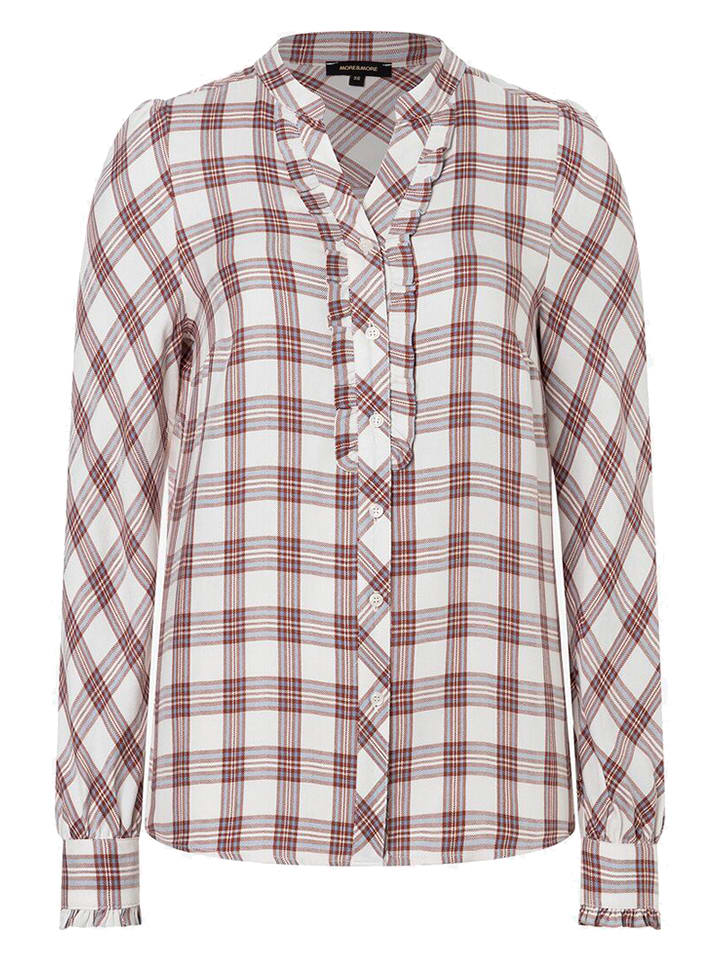 More & More Bluzka w kolorze kremowo-jasnobrązowym rozmiar: 44