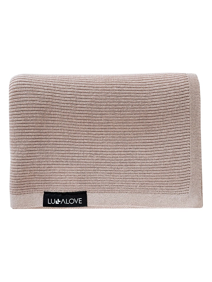 Lullalove Kocyk w kolorze beżowym do przewijania rozmiar: 90x90 cm