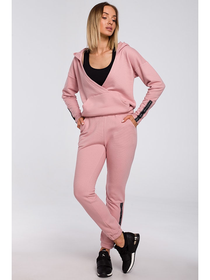 made of emotion Bluza w kolorze jasnoróżowym rozmiar: XXL