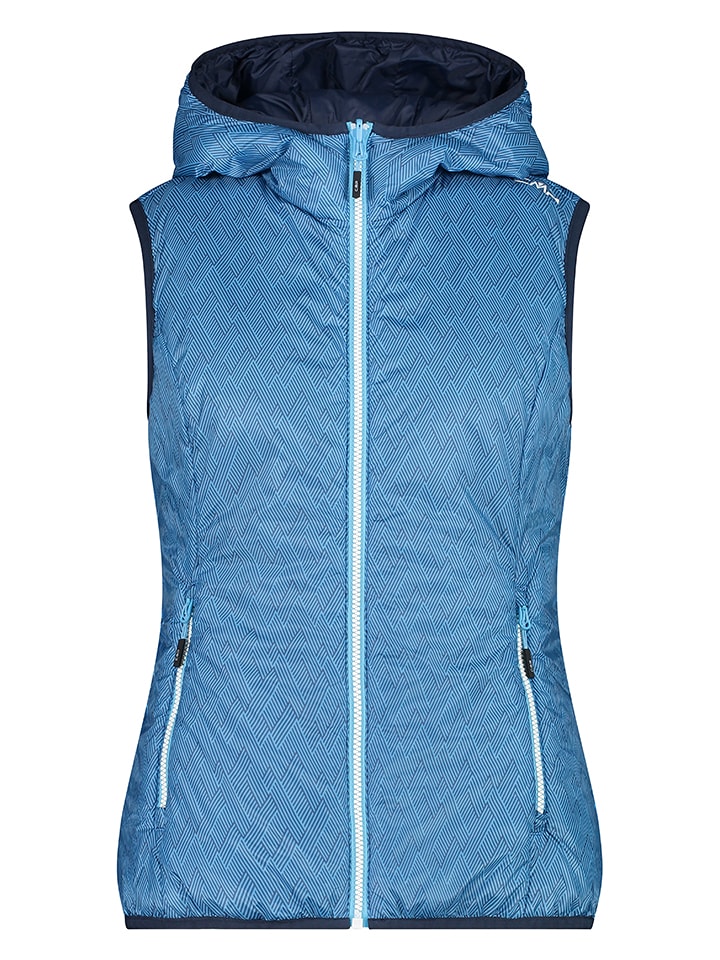 CMP Dwustronna kamizelka pikowana w kolorze niebiesko-granatowym rozmiar: 40