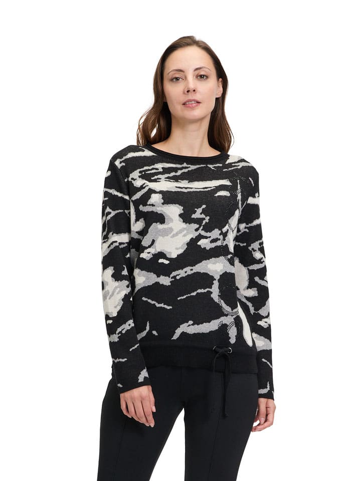 Betty Barclay Sweter w kolorze czarno-szarym rozmiar: 38