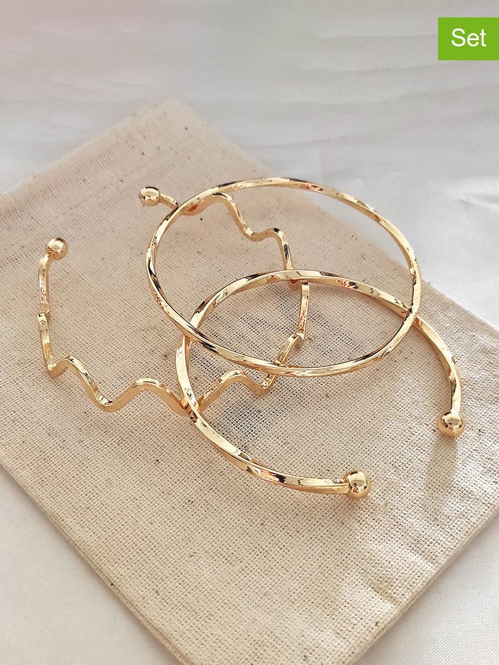 atelier MIU Pozłacane bransoletki (3 szt.) rozmiar: onesize