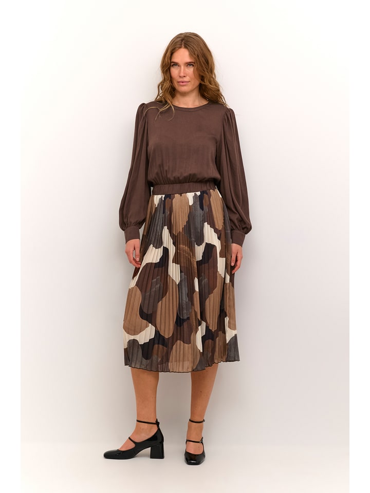 CULTURE Sukienka "Carly" w kolorze brązowym rozmiar: XXL