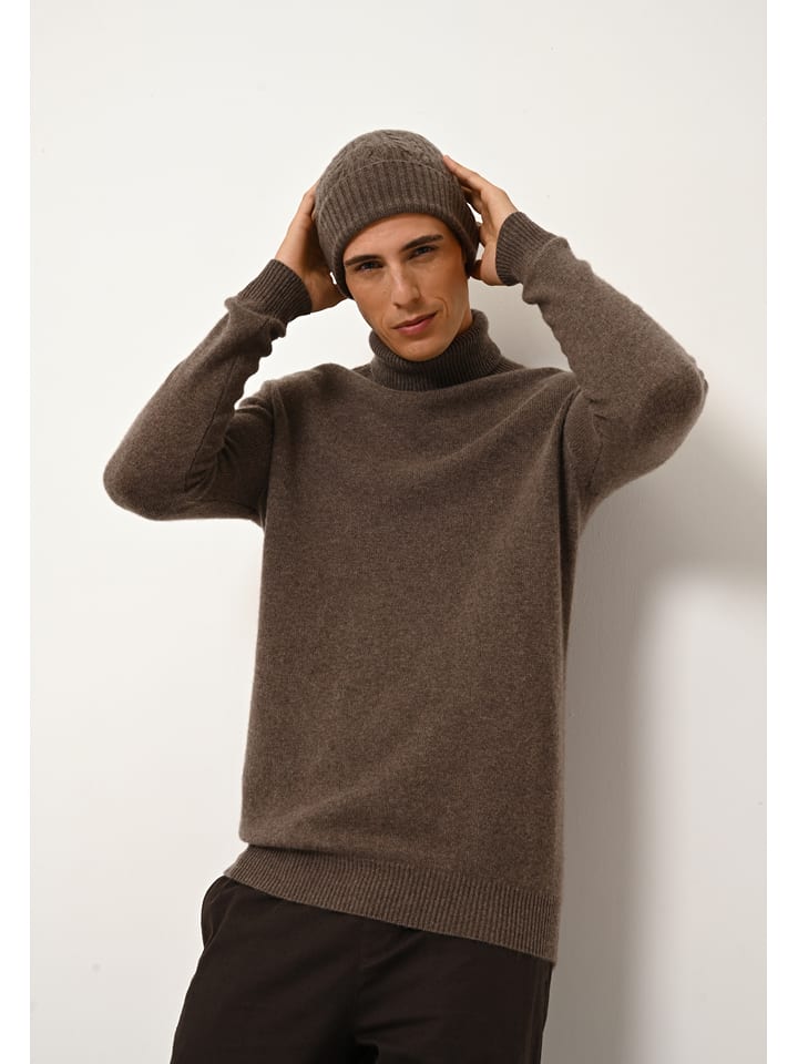 Just Cashmere Kaszmirowy golf "Sacha" w kolorze ciemnobrązowym rozmiar: XXL