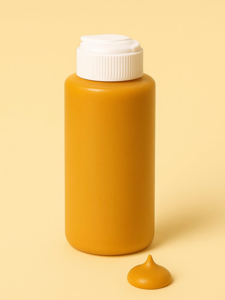 Samimi Farba w kolorze musztardowym do tkanin - 125 ml rozmiar: onesize