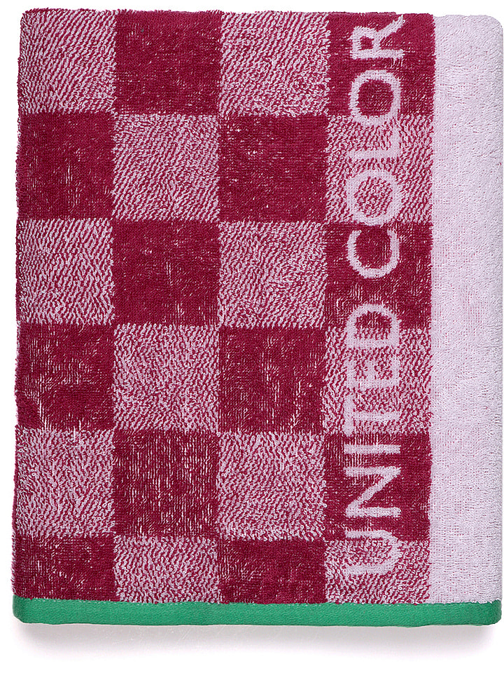 Benetton Dziecięcy ręcznik plażowy w kolorze różowym rozmiar: 70x140 cm