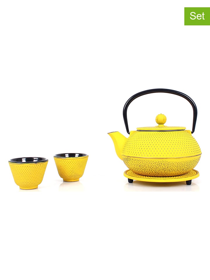 Echtwerk 4-częściowy zestaw w kolorze żółtym do herbaty - 800 ml rozmiar: onesize