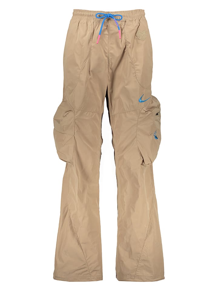 Nike Bojówki funkcyjne "Nike x Off-White" w kolorze beżowym rozmiar: XL