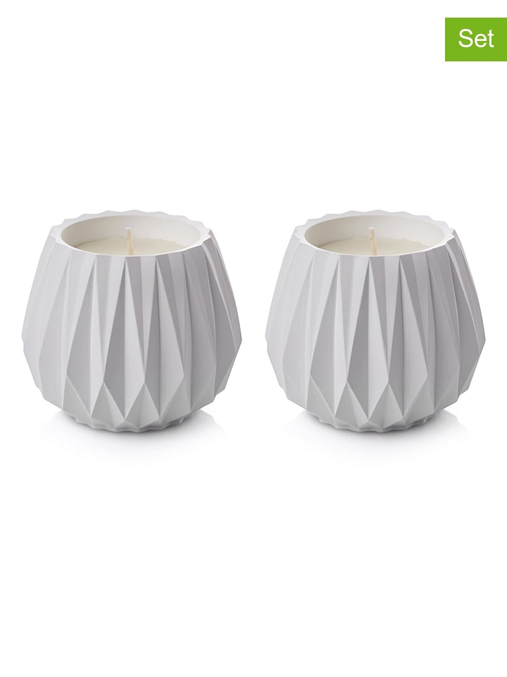 Lucky Bees Świece (2 szt.) w kolorze białym - 2x 300 g rozmiar: onesize