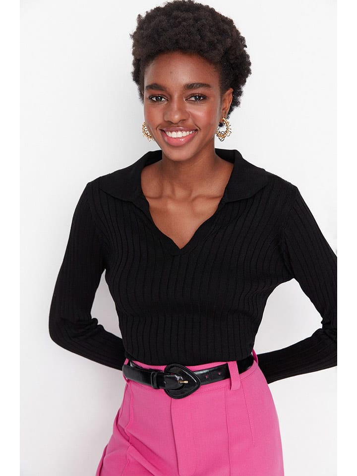 trendyol Sweter w kolorze czarnym rozmiar: M