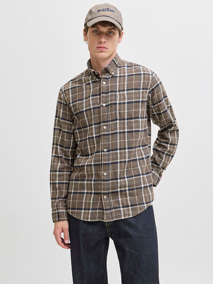 Jack & Jones Koszula - Regular fit - w kolorze khaki rozmiar: L