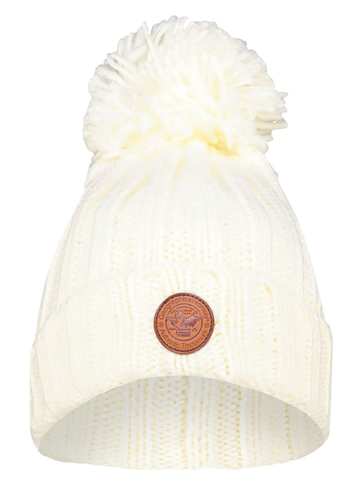 Geographical Norway Czapka w kolorze kremowym rozmiar: onesize
