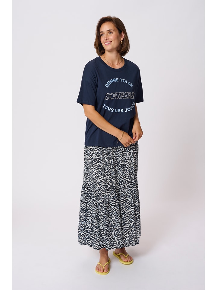 Kaffe Koszulka w kolorze granatowym rozmiar: XL