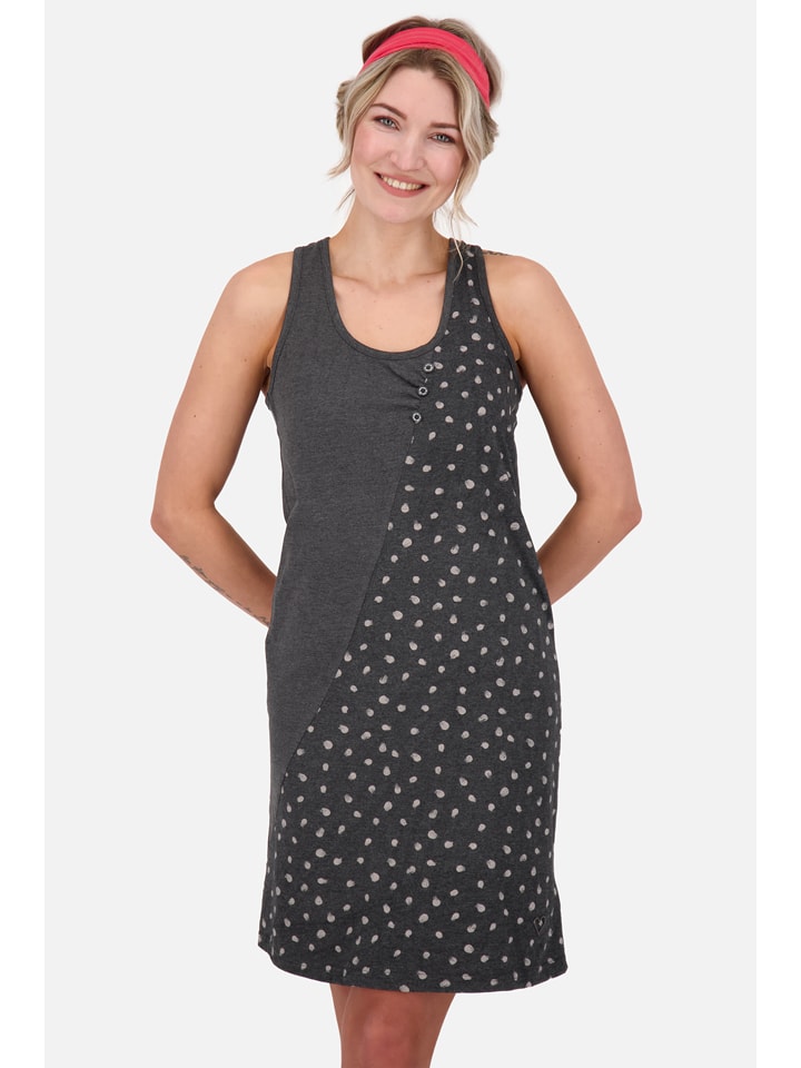 alife and kickin Sukienka "Cameron" w kolorze antracytowym rozmiar: M